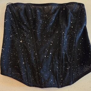 Auden Midnight Black Corset Top